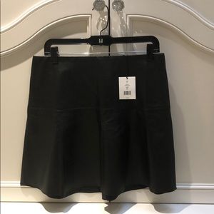 Vince black short leather skirt. Size 8